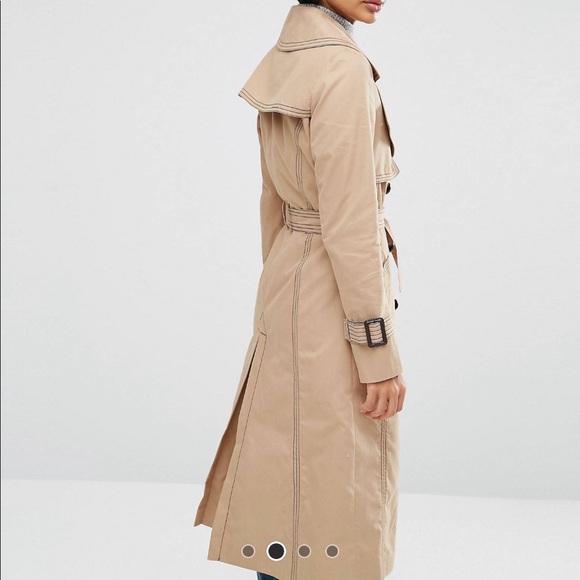 Asos midi trench with oversized collar - Picture 3 of 4